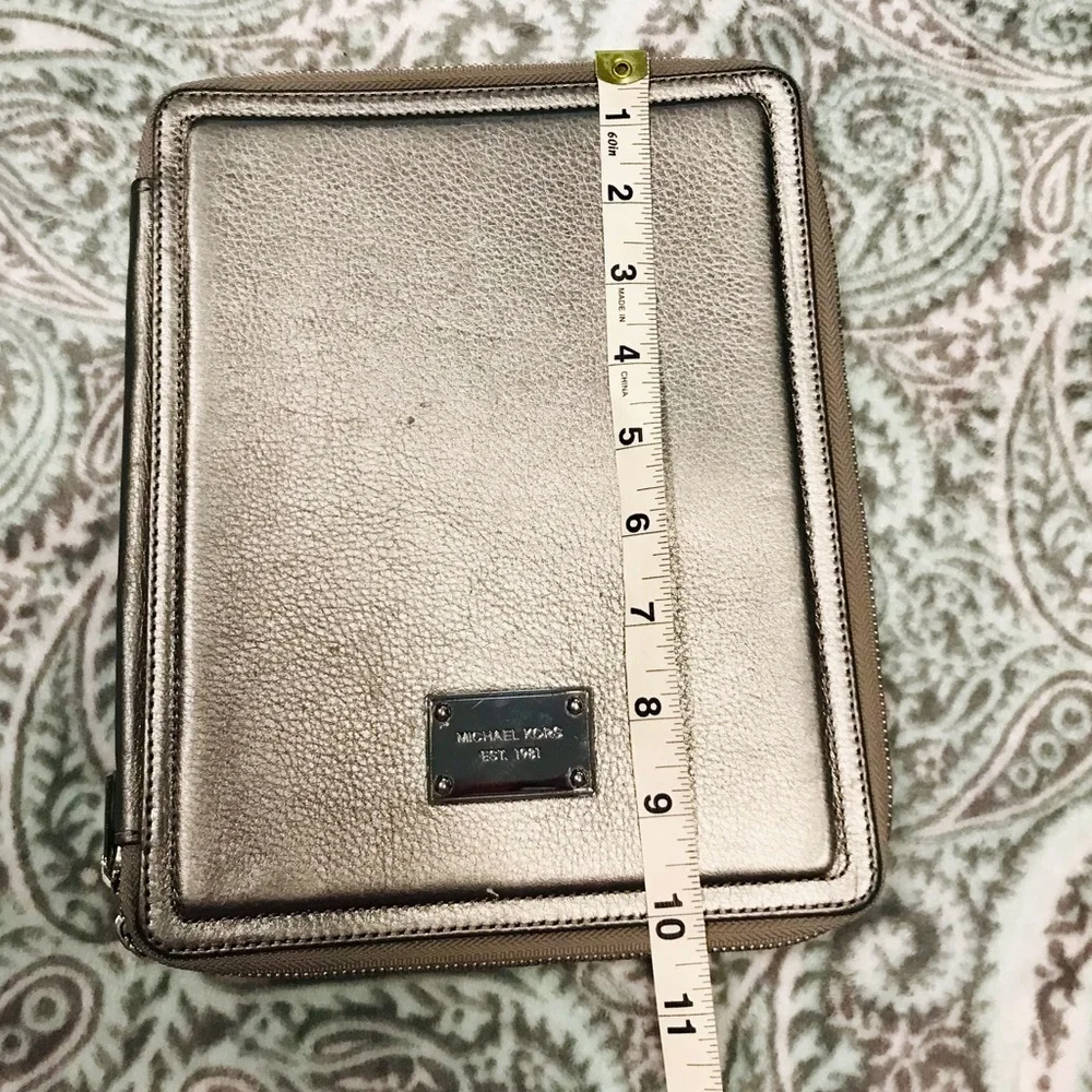 MICHAEL KORS Silver Tablet Folio Case